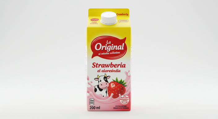 Leche sabor a Frutilla L.O