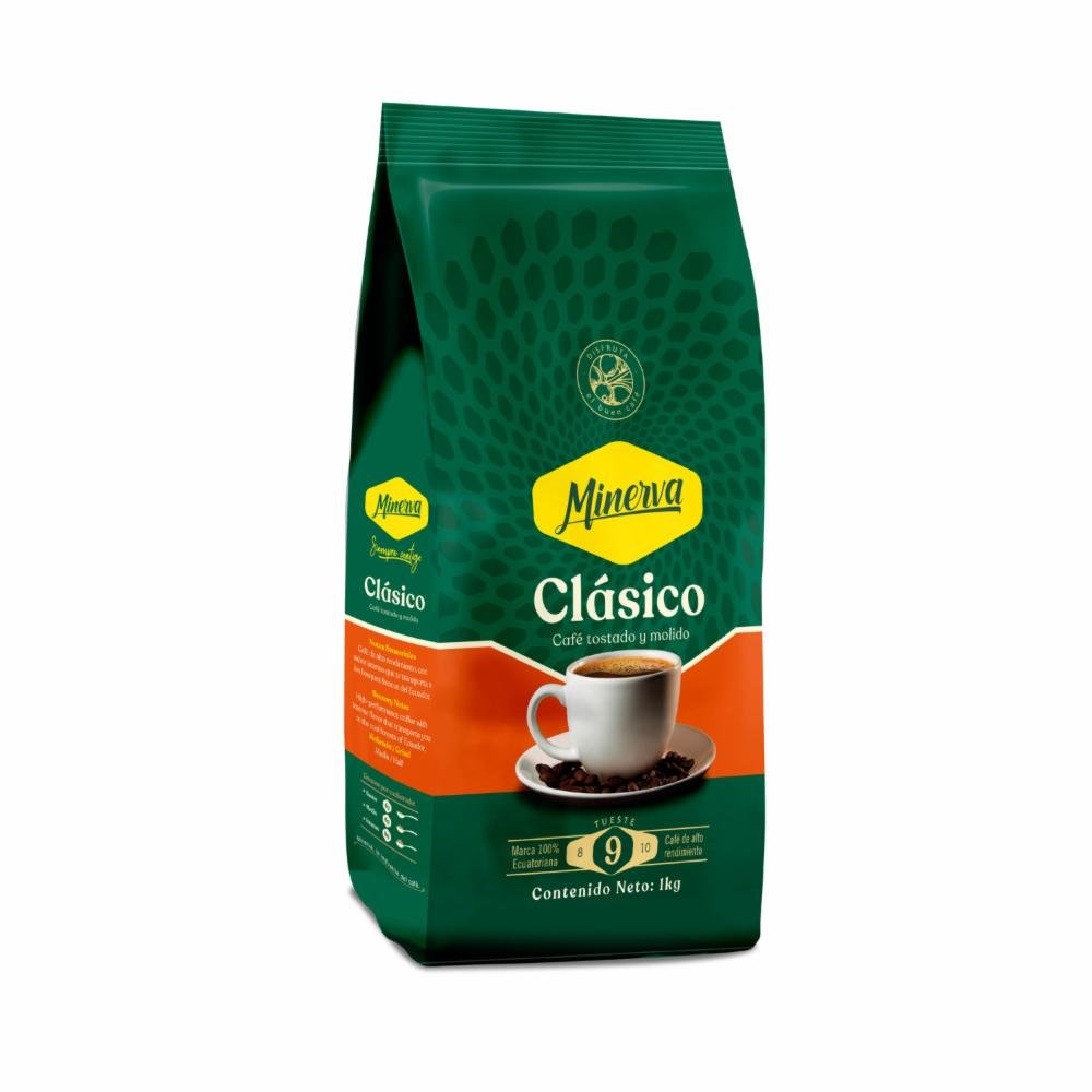 Café Tostado Y Molido Clásico MINERVA 1000 G