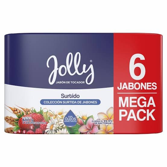 Jabón Jolly surtido 6U 600g