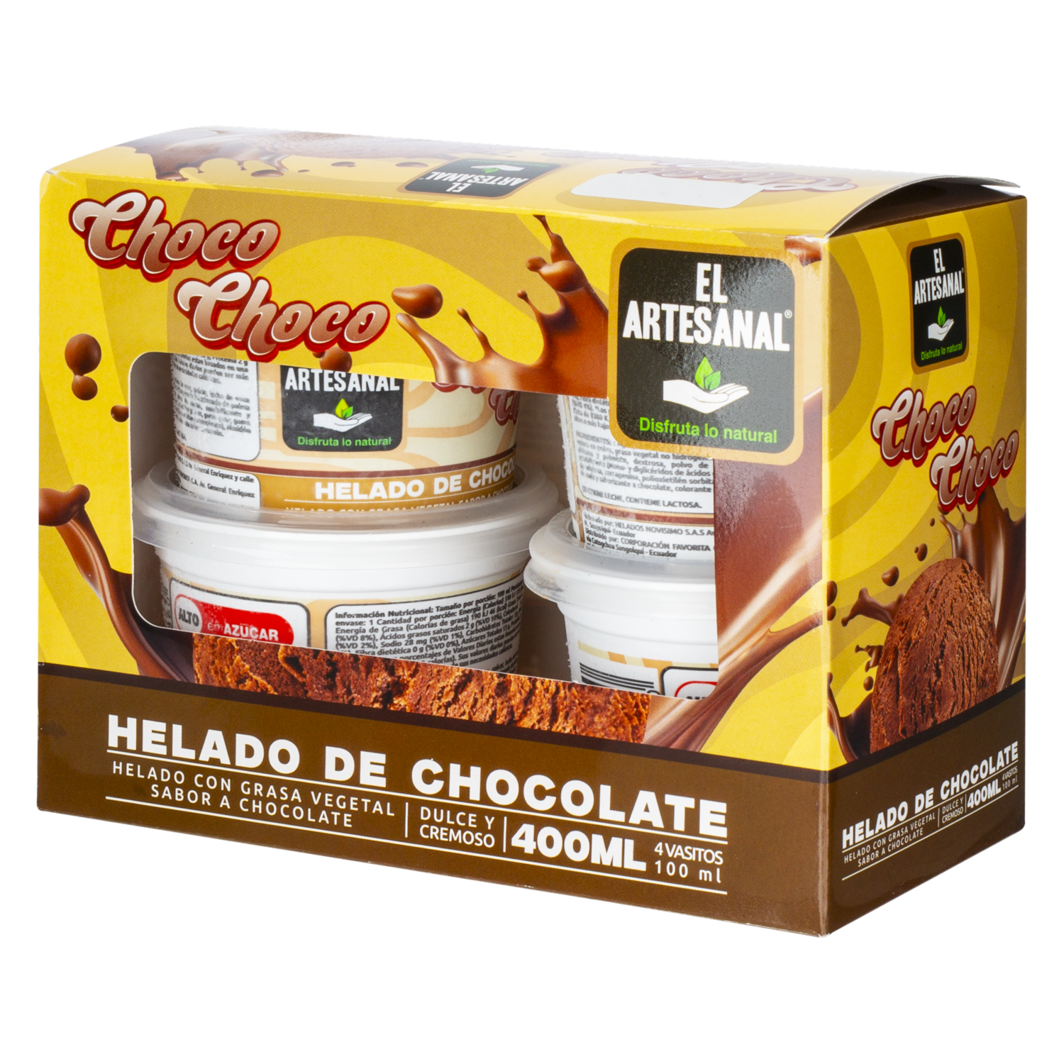 Helado choco choco El Artesanal 