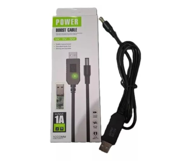 CABLE PARA ROUTER POWER BOOST 5V A 12V