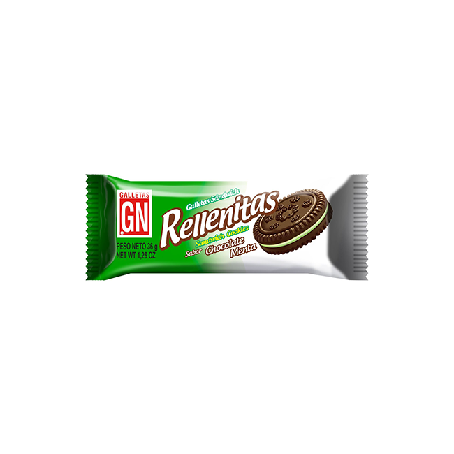 GALLETAS RELLENITAS CHOCOLATE MENTA DE 36 G