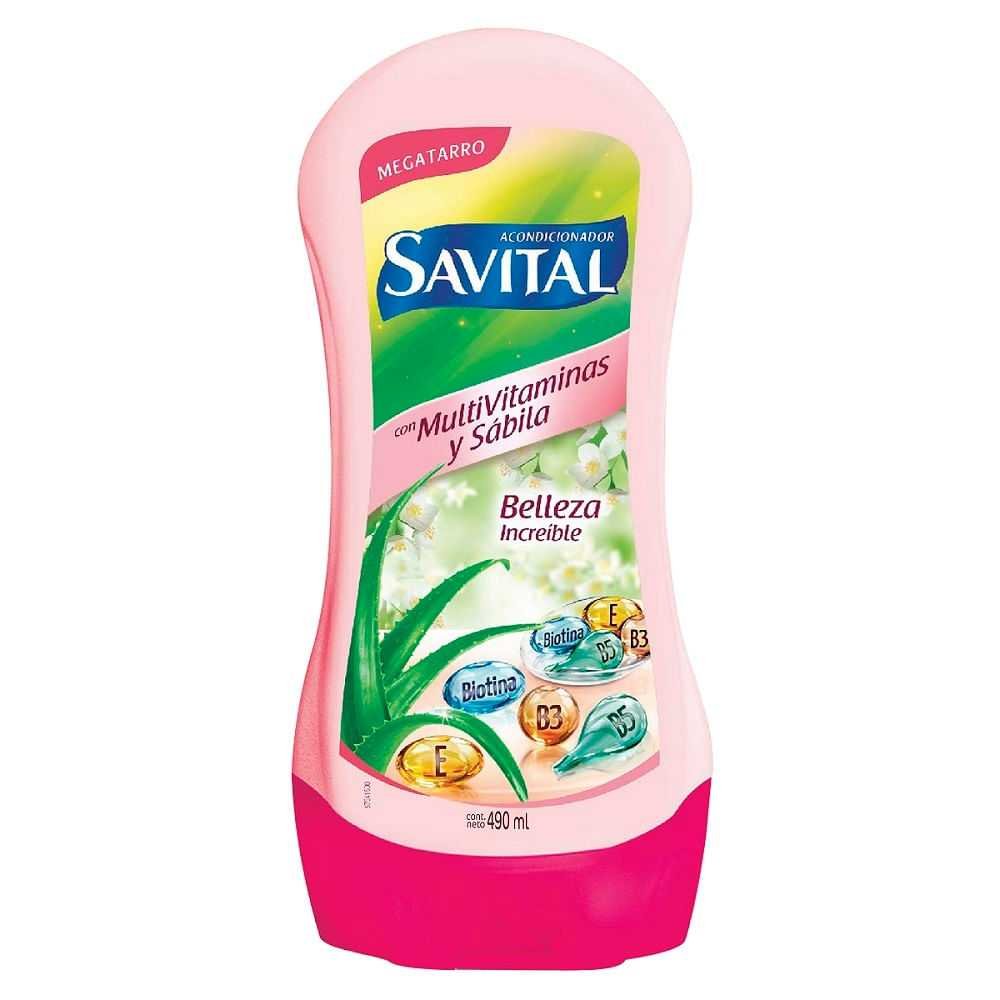 Acondicionador Savital Multivitaminas Y Sábila X 490ml