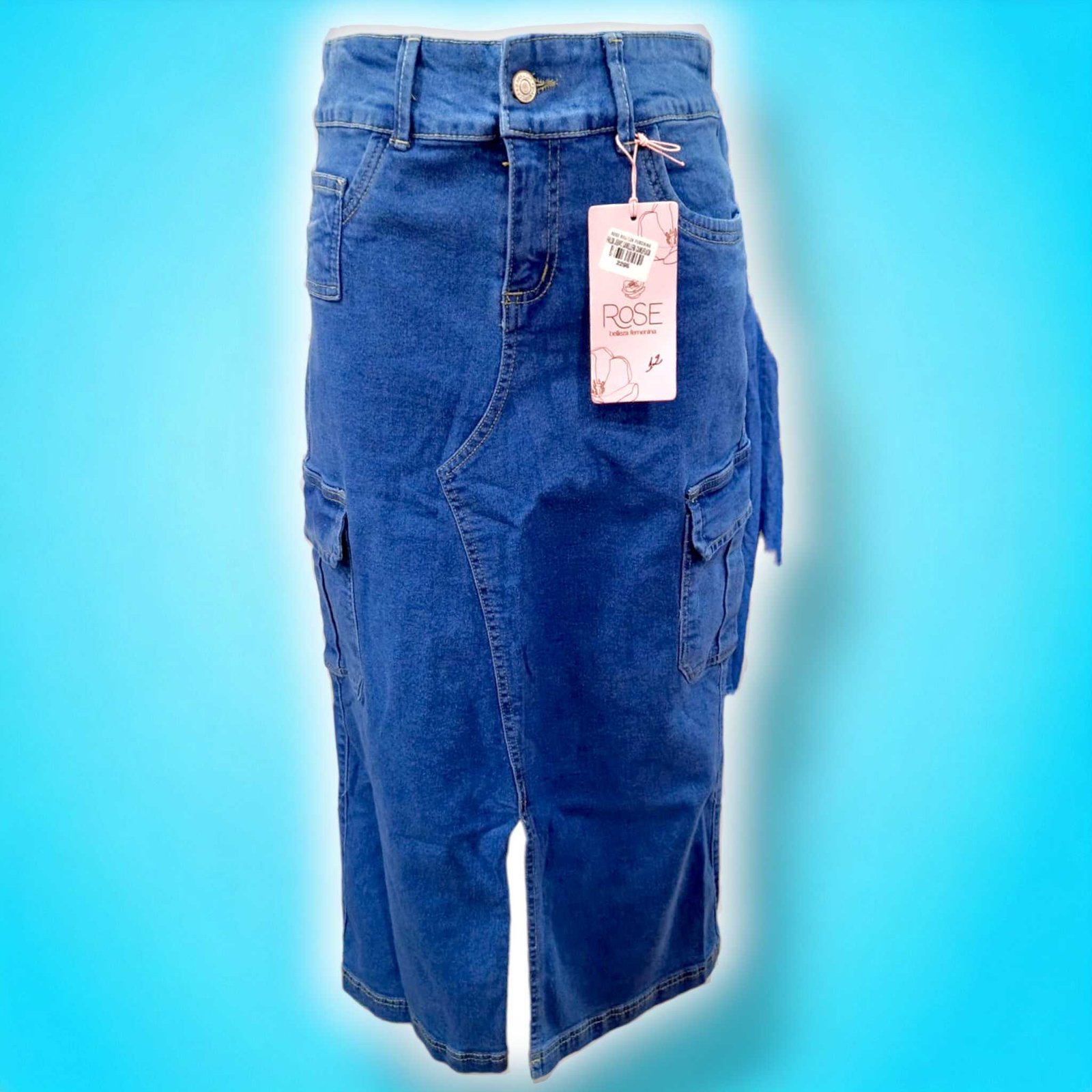 Falda Jean canillera camuflada