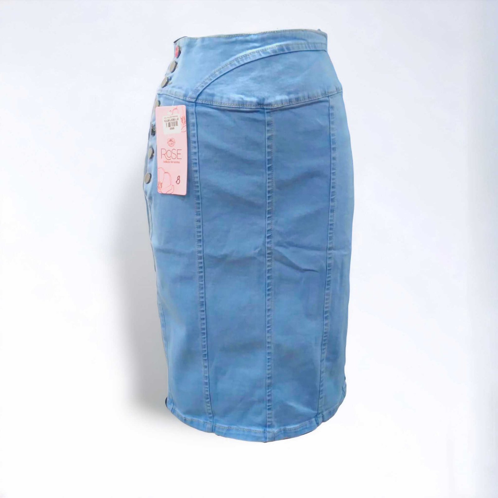 Falda Jean 3/4 botones a lado