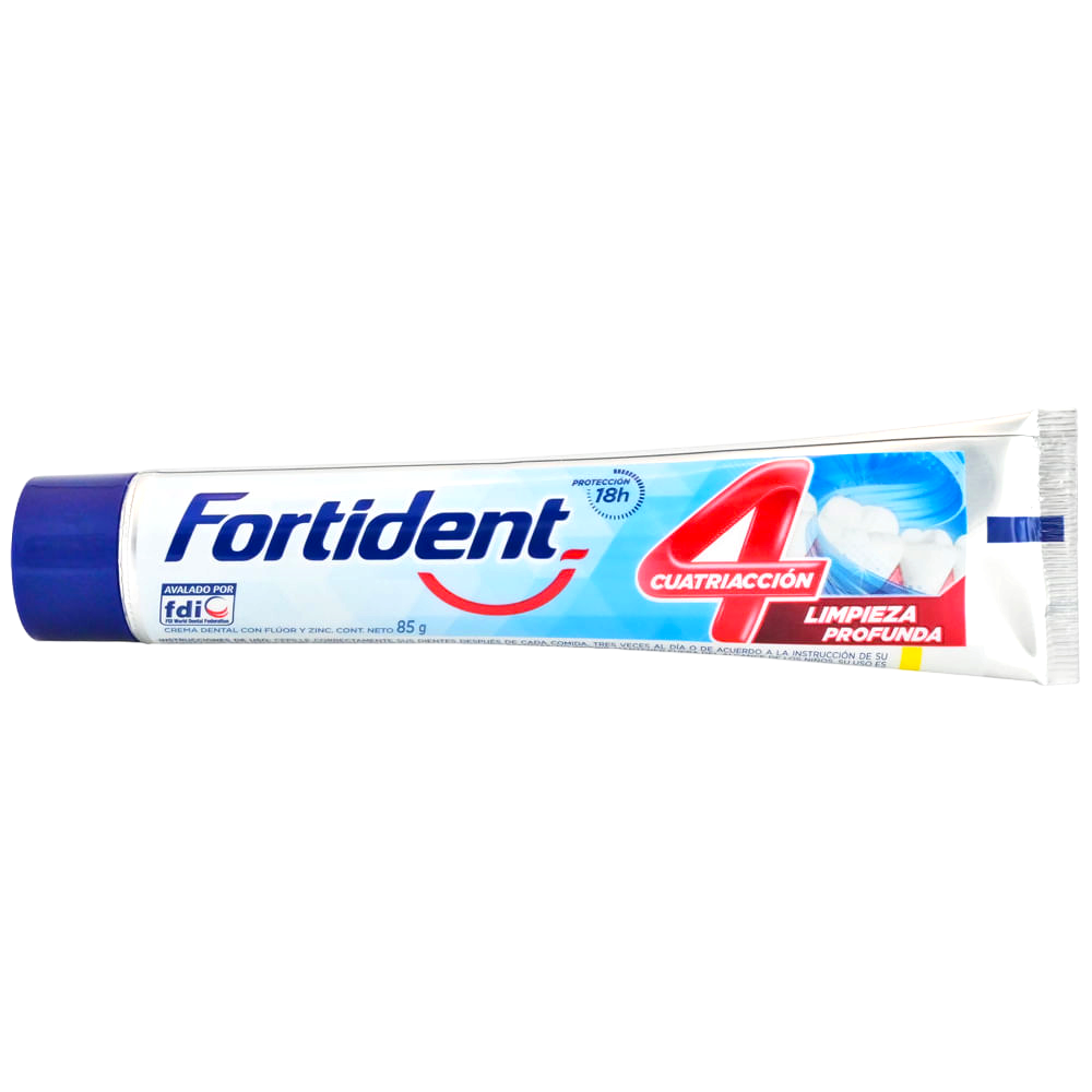 Fortident Cuatriacción Pasta Dental Limpieza Profunda 85g