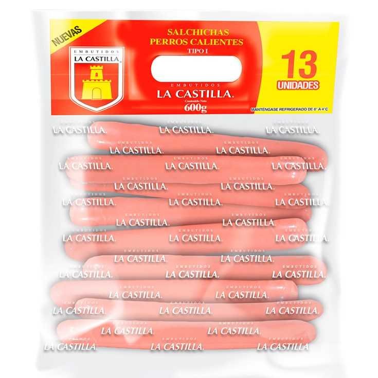 Salchichas perros calientes tipo 1 (600 g)
