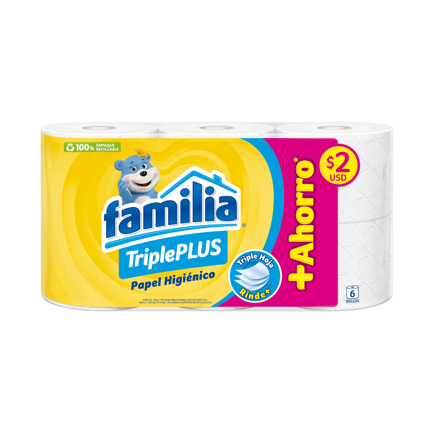 Papel Familia Triple Plus 6 rollos