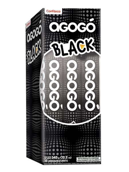 AGOGO COLOR NEGRO 15 UNIDADES  DE  22 G