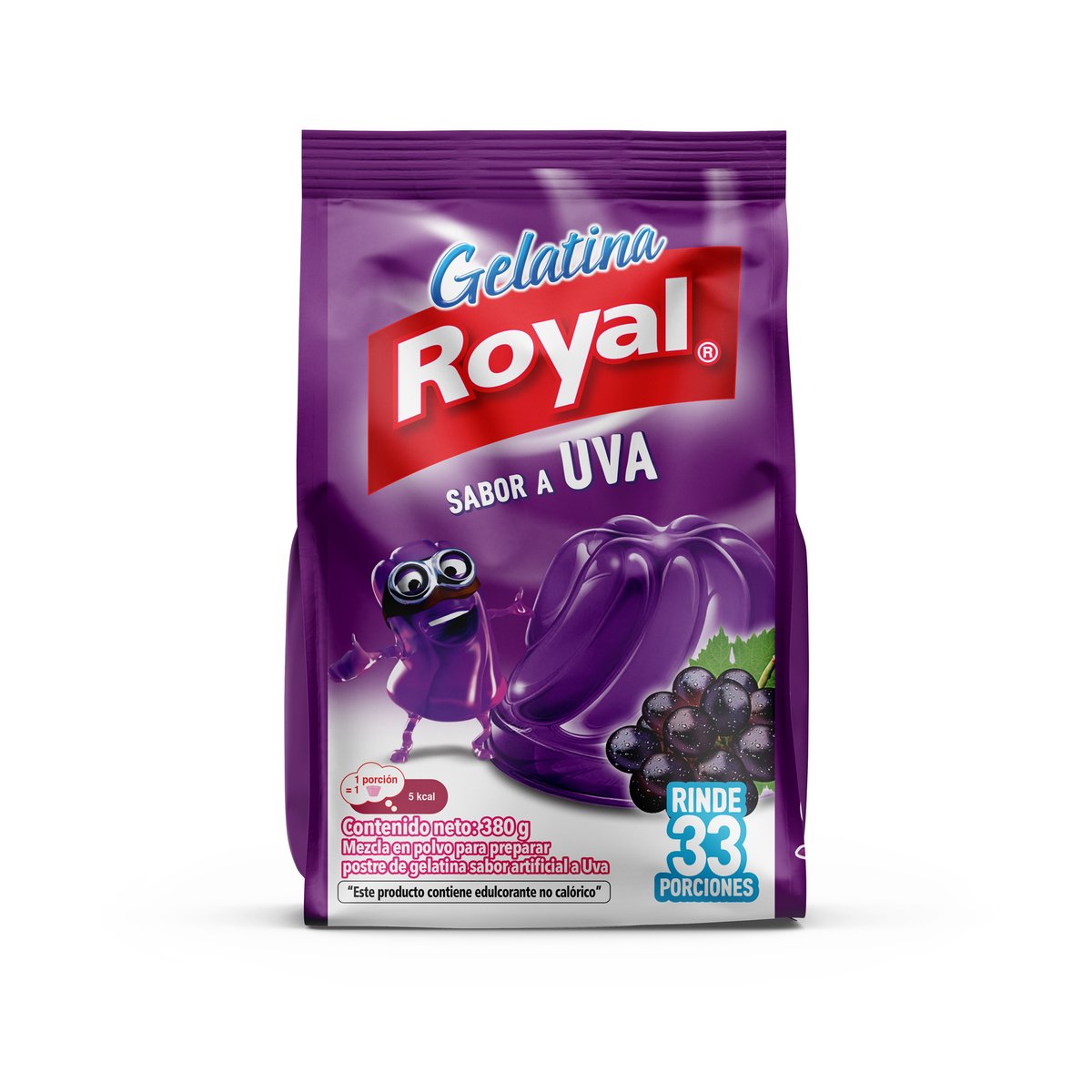 Gelatina Royal Sabor a Uva 385g